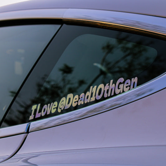 “I Love @Dead10thGen” Vinyl Decal